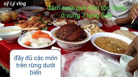 Đi ăn đám cưới dân tộc nùng ở vùng 3 lạng Sơn có đầy đủ các món trên rừng dưới biển/sỹ Lý vlog