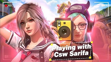 FREE FIRE GIRL LIVE ❣️ SPECIAL REACTION + CUSTOM ROOM GAMEPLAY 🔴 #fflive #ffgirllive #cswsarifayt