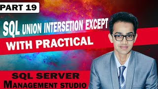 SQL UNION INTERSECT EXCEPT Database in Urdu & Hindi