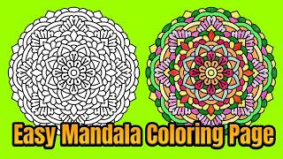 Mandala Coloring Page Colored With Relaxing Music Colored By Osman Mandalas World | Video 156 Mandala Coloring Page Colored With Relaxing Music Colored By Osman Mandalas World | Video 156