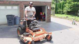 How to change the blades on a Scag vride 2 zero turn mower