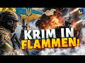 Krim in FLAMMEN! Sehen Sie, wie Putins Schiffe auf neuen Bildern getroffen werden
