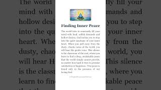 Learn English Read and Listening Finding Inner Peace #english, #learnenglish #slowenglishpodcast
