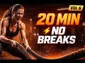 20 Minute Workout EDM ⚡ No Breaks Hard Techno HIIT Gym Mix | Volume 6