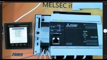 วิธีใช้ PLC FX5U(J) อ่านค่าจาก Power Meter Schneider ด้วย Modbus RS485 | สอนขั้นตอนง่ายๆ บรรทัดเดียว