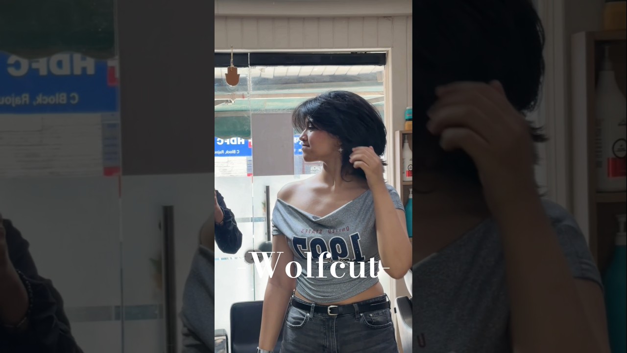 ​The Ultimate Wolf Cut Transformation! 😱 #shorts #viralhaircut #wolfcut