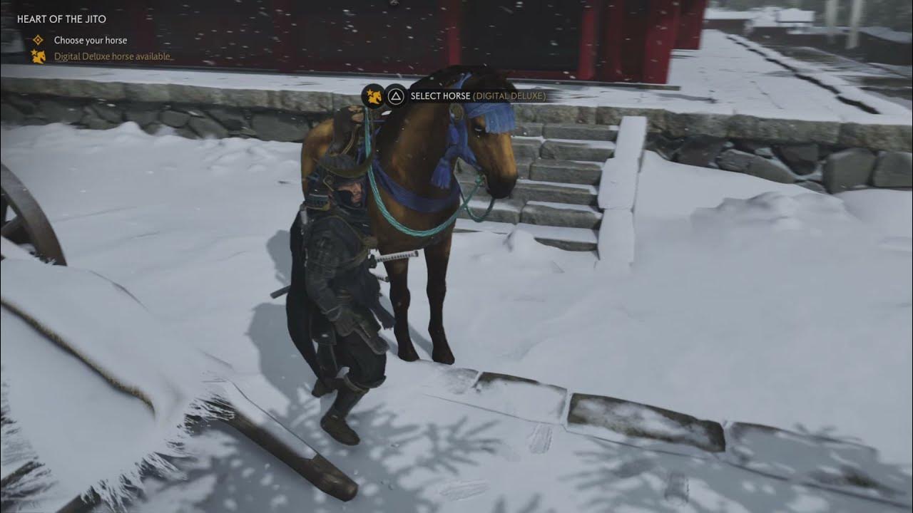 Ghost of Tsushima digital deluxe edition horse YouTube