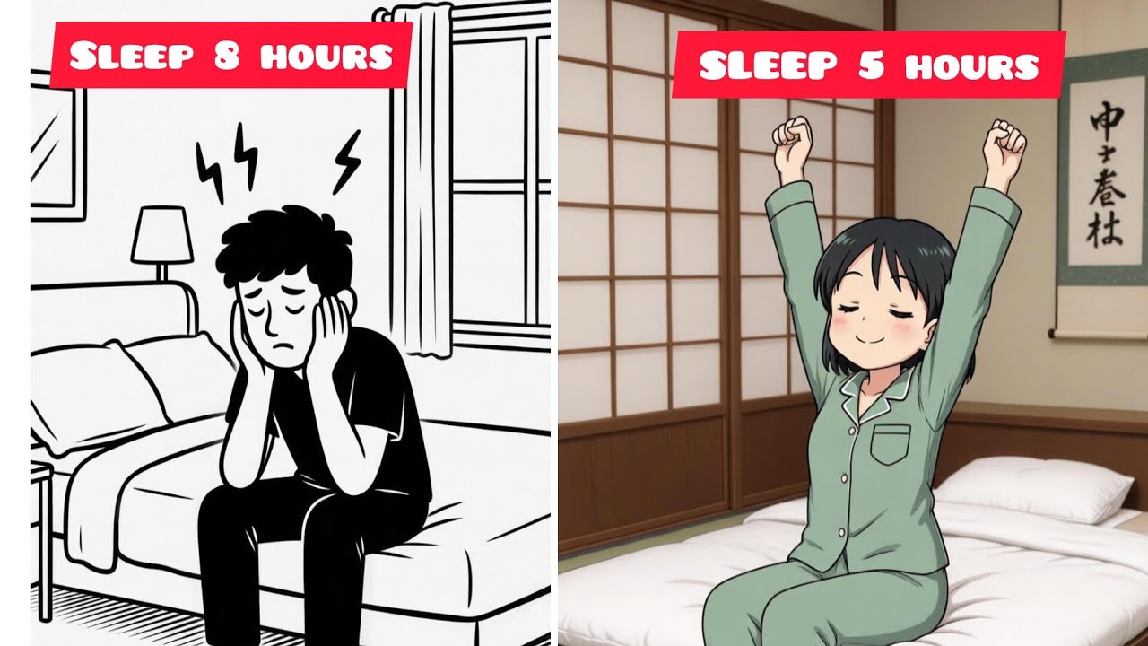 🔥How to sleep Less hours and Wake up FRESH-5 Japanese secrets for better sleep | Hidden Growth🔥