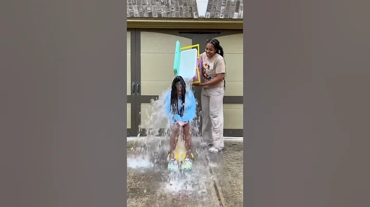 FINALLY Did the Ice Bucket Challenge HELP 🤣😭😭 #shorts #funny #challenge