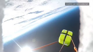 Watch this weather balloon launch into the stratosphere