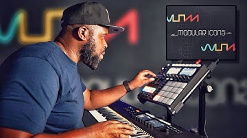 Made a Crazy Beat using Native Instruments MODULAR ICONS with the Maschine Plus 🔥