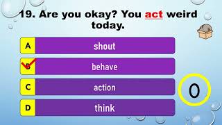 Synonyms and Quizzes