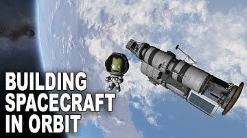 Building a Moon lander in space with Kerbal Space Program 1.11