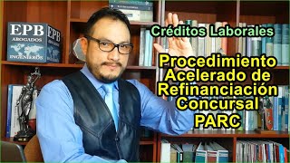 Procedimiento Acelerado de Refinanciación Concursal - PARC, por Ricardo Enrique Pajuelo Bustamante