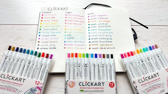 Zebra Click Art 12 Color Set - Tokyo Pen Shop