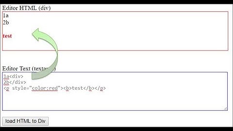 jQuery Empty Append. Example Text to HTML Editor in Asp