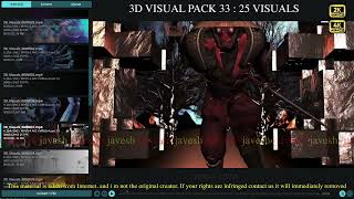 3D VisualPack # 33 - 25 Visuals
