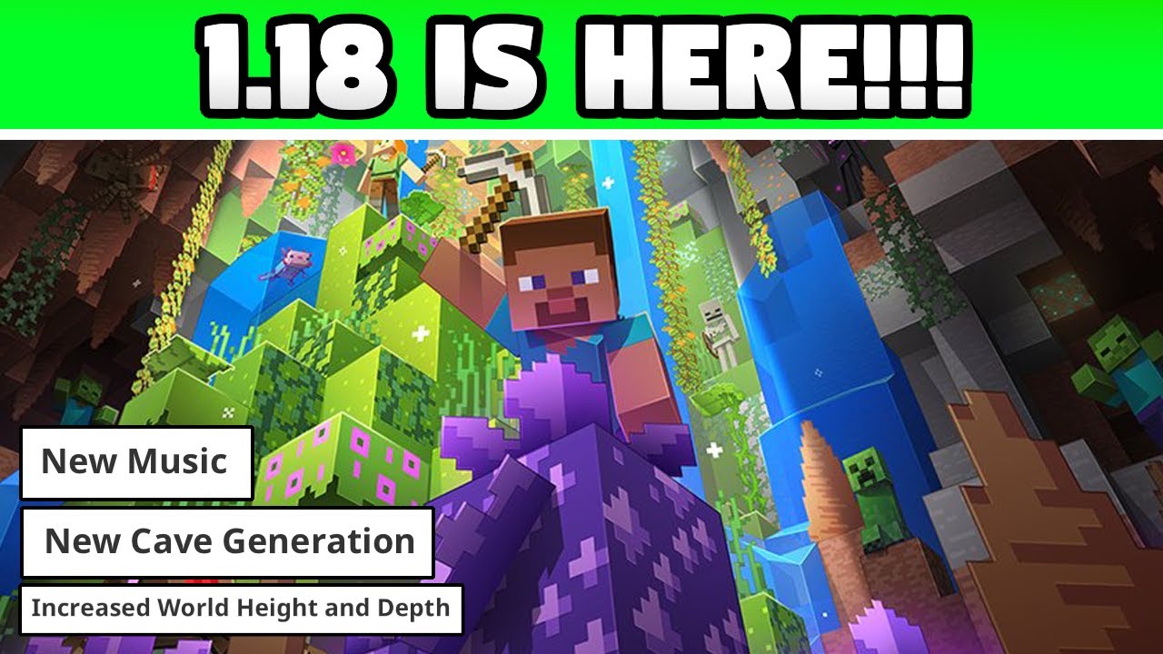 How To Update To Minecraft 1.18 For FREE! Caves & Cliffs Update Part 2 -  IOS, Android, Windows, Xbox 