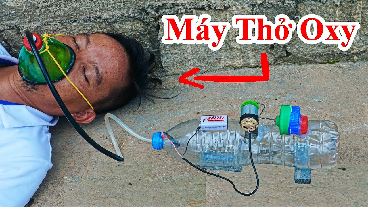 Cách Làm Máy Thở Oxy Chạy Bằng Pin Và Chai Nhựa Cực... - youtube
