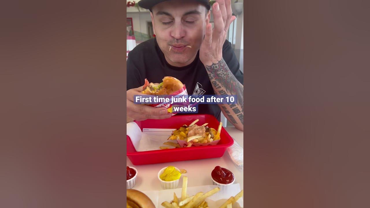 first-time-eating-fast-food-after-10-weeks-of-hardcore-diet-youtube