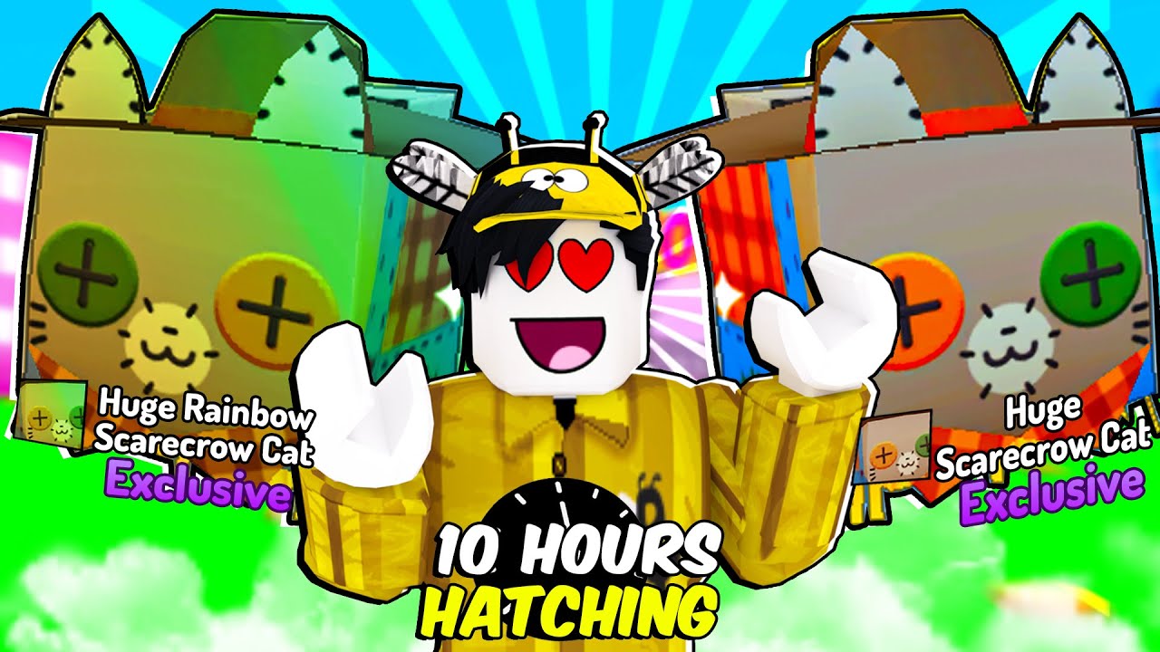 PET SIMULATOR X | DALAWANG HUGE SCARECROW CAT IN 10 HOURS!