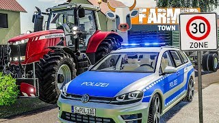 LS19 FarmerTown #59: Polizeikontrolle: Zu schnell mit dem Traktor! | LANDWIRTSCHAFTS SIMULATOR 19 screenshot 5