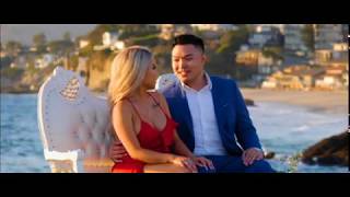 The Most Romantic Custom Painting, Vintage Couch In The Sand Proposal!
