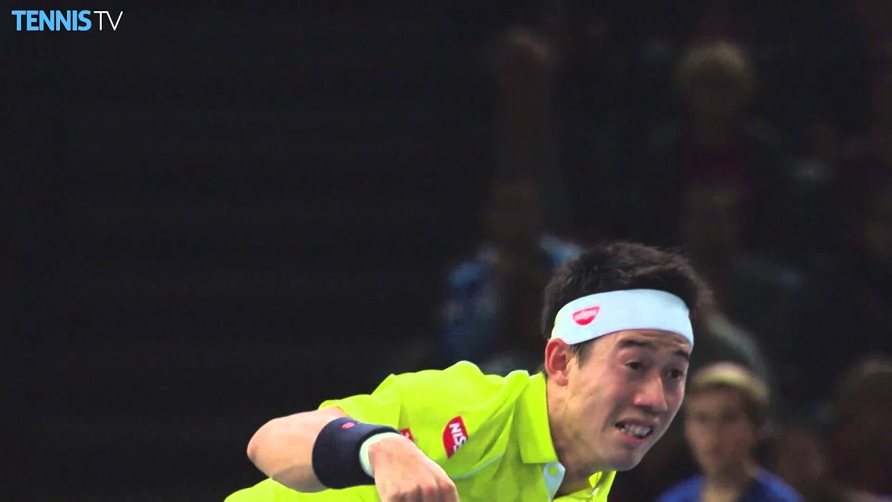 Nishikori Drops His Racquet Paris 2015 - YouTube