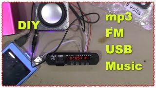 Музыкальный модуль для самоделок Micro USB TF Радио MP3