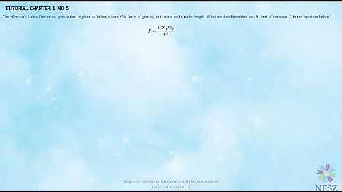 Chapter 1 Tutorial No 5 SP015 KMS