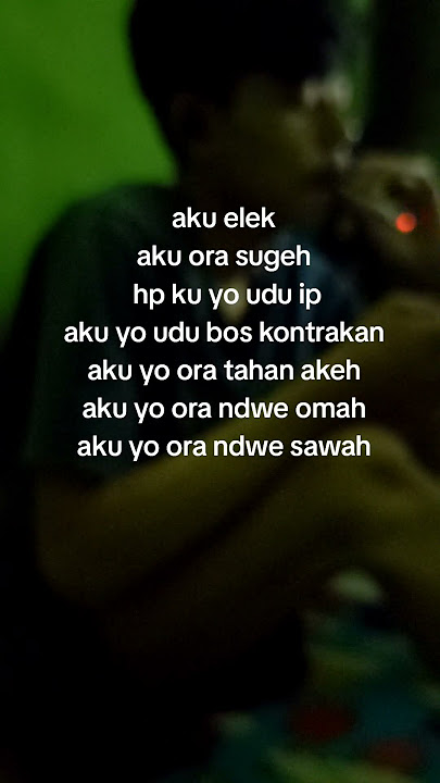 rekosone dadi wong elek  wong ora ndwe #glendoh #short
