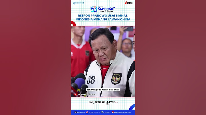 Timnas Indonesia Menang Lawan China, Prabowo: Harus Menang Lawan Jepang!