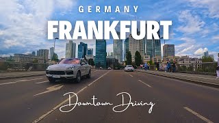 Frankfurt, Lovely Modern European City | Downtown Driving 4K HDR
