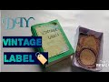 DIY Journal vintage labels✨🌷Handmade journal supplies🫧 Subscribe for more💗#diy #journal #viral#craft