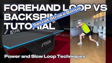 Forehand Loop vs Backspin Tutorial | Power & Slow Loop Techniques #tabletennis #pingpong #elevenvr