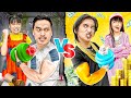 Rich Dad Vs Poor Dad... Who Is The Strongest? - Funny Stories About Baby Doll Family