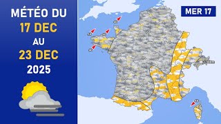 Weather forecast from Wednesday 17th to Tuesday 23rd December 2025