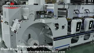 DABA Factory Price 370mm Inline Flexo Printing Machine With Rotary Die Cutting Ready Ship Salvador