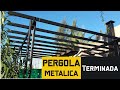 🔴⚫ PERGOLA Metálica - Construcción en detalle - Video 2 de 2