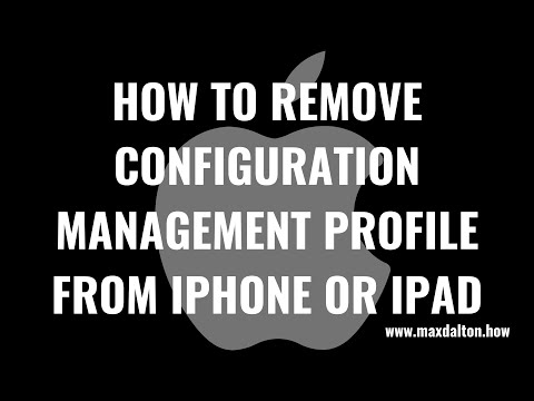 How to Remove Configuration Management Profile from iPhone or iPad