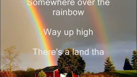 Over the Rainbow Lyric Video version - Lyric Video performance video thumbnail
