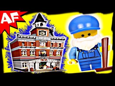TOWN HALL Lego City Modular Building Set 10224 Animated Review