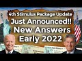 NEW Answers!! 4th Stimulus Package Fourth Stimulus Check UPDATE Manchin Talks Build Back Better