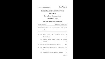 BAP - 002    December 2022 Question Paper