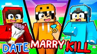 DATE MARRY KILL in Minecraft!