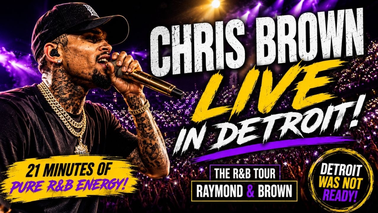 Chris Brown LIVE in Detroit 🔥 | 21-Minute R&B Tour Concert