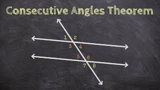 Consecutive Angles Theorem with Parallel Lines