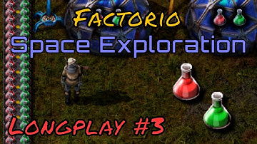 Factorio Space Exploration Longplay #3 - Science and Mall