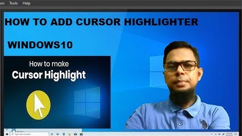 How to highlight cursor in windows 10 || How to Highlight Mouse Pointer Windows10 Bangla