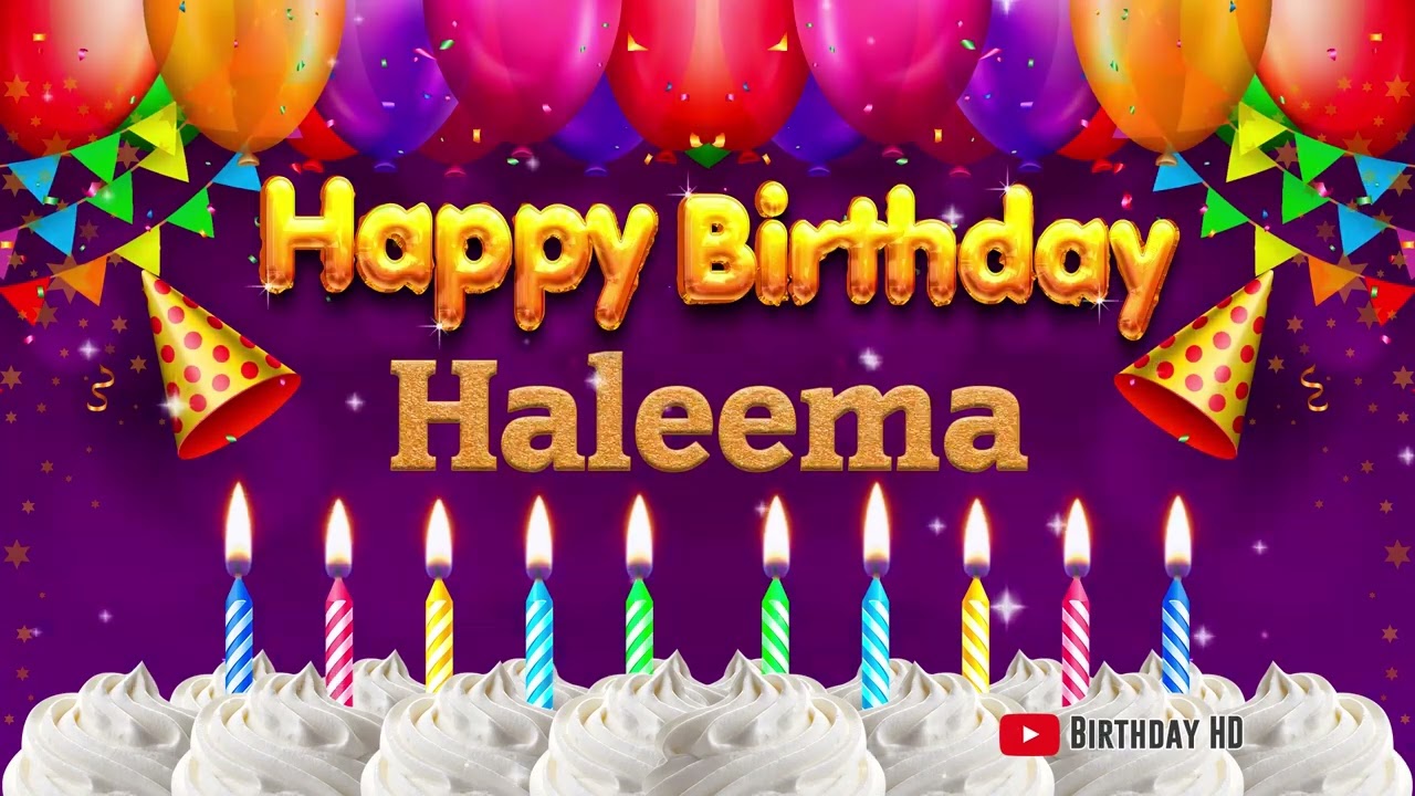 Haleema Happy birthday To You - Happy Birthday song name Haleema 🎁